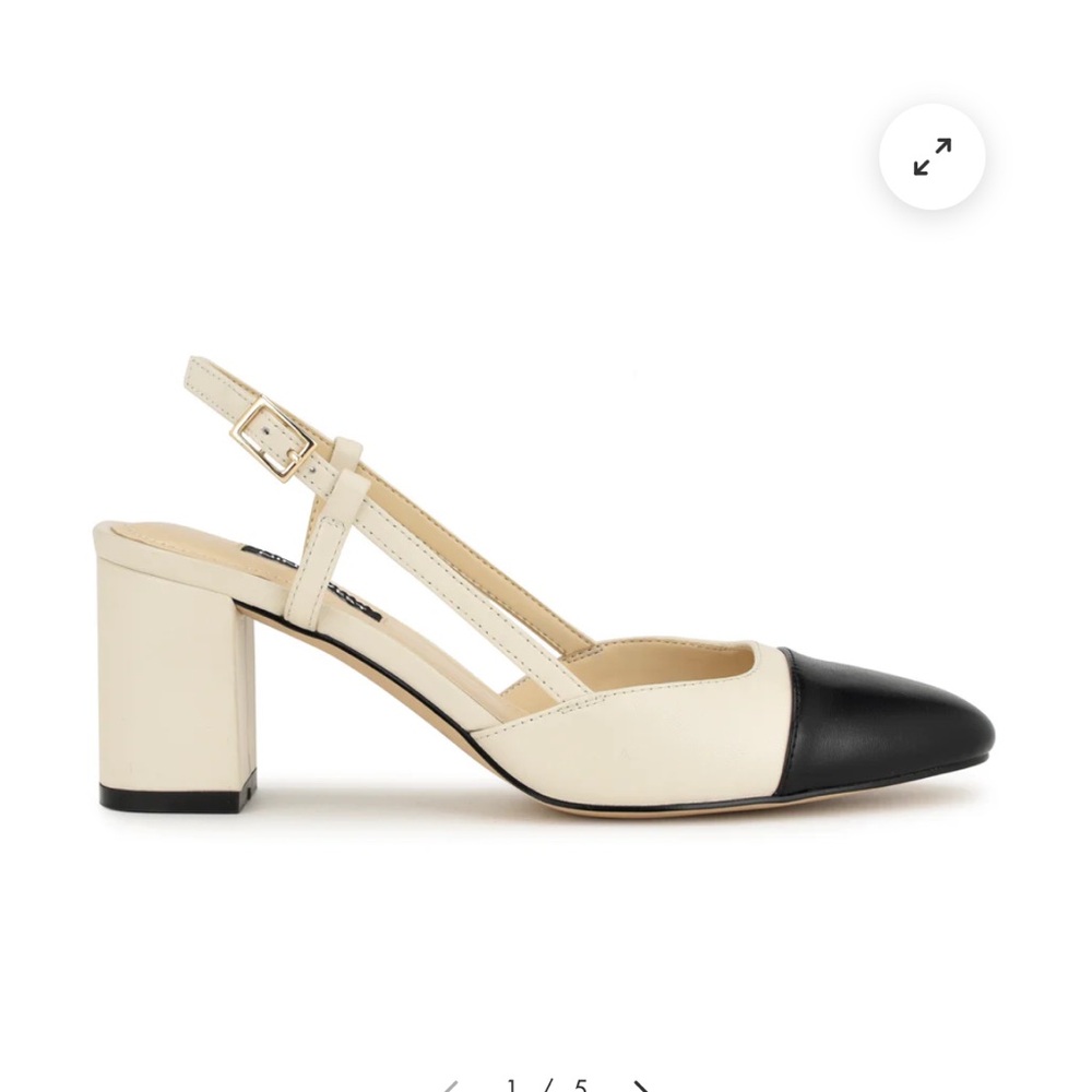 Nine West Two-Tone Slingback Heels